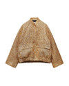 Veste bomber femme jaune légère - streetwear tendance pour occasions décontractées et semi-formelles