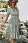 Robes chemises midi pour femmes avec franges - tenues estivales rayées pour occasions décontractées