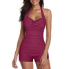 Maillot de bain élégant à col halter - maillot une pièce stylé pour la plage ou la piscine