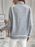 Pull gris clair - turtleneck chic pour femmes avec détails raffinés