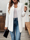 Blazer ouvert texturé pour femmes - veste légère stylée pour le bureau et les occasions décontractées