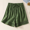 Shorts en lin pour femmes - élégance décontractée pour l'été