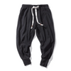 Pantalons décontractés pour femmes - taille jogging en mélange de coton doux, pour le quotidien