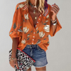 Blouse légère à imprimé floral pour femmes - tenue décontractée à coupe ample