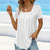 T-shirt décontracté pour femme avec plis - tissu doux pour un style quotidien