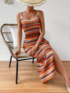 Robe maxi femme été décontractée - imprimé ethnique pour des journées plage et des garden parties