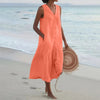 Robe midi chemise à boutons pour femmes - parfaite pour la plage et le quotidien