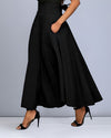 Jupe maxi - élégante conception plissée taille haute