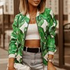 Veste bomber femme légère à imprimé fleuri – pour les journées décontractées et les sorties en soirée