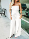 Jumpsuit femme tendance sans bretelles pour sorties décontractées - une tenue tout-en-un agréable, pour les journées ensoleillées