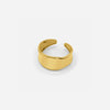 Bague ouverte pour femmes au design doré sophistiqué - accessoire contemporain léger pour ladies
