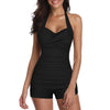 Maillot de bain élégant à col halter - maillot une pièce stylé pour la plage ou la piscine