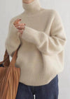Pull à col roulé pour femmes - tricot doux pour vos sorties décontractées