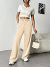 Pantalon jogging large pour femmes - tenue décontractée en tissu doux extensible, pour les journées relax