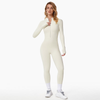Combinaison en tissu extensible pour femmes - tenue polyvalente à manches longues pour les femmes actives