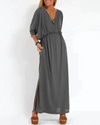 Robe maxi femme - coupe décontractée avec poches pour un look casual - style polyvalent et léger