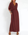 Robe maxi femme - coupe décontractée avec poches pour un look casual - style polyvalent et léger