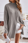 Pull en maille oversize pour femmes - sweat-shirt long et cosy pour un style quotidien élégant