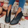 Bottines pour femmes - design tendance avec découpes pour un style décontracté - chaussures à talons douces pour dames