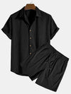 Chemise femme à manches courtes en maille côtelée - haut décontracté en tissu doux pour un style quotidien
