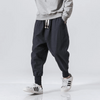 Pantalons décontractés pour femmes - taille jogging en mélange de coton doux, pour le quotidien
