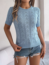 Pull en tricot pour femmes - chic à manches courtes pour vos sorties décontractées - tissu doux, style polyvalent