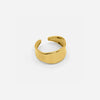 Bague ouverte pour femmes au design doré sophistiqué - accessoire contemporain léger pour ladies