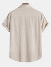Chemise femme à manches courtes en maille côtelée - haut décontracté en tissu doux pour un style quotidien