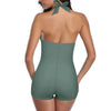 Maillot de bain élégant à col halter - maillot une pièce stylé pour la plage ou la piscine