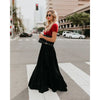 Jupe maxi plissée - une jupe longue sophistiquée pour un look gracieux