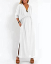 Robe maxi femme - coupe décontractée avec poches pour un look casual - style polyvalent et léger