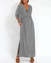 Robe maxi femme - coupe décontractée avec poches pour un look casual - style polyvalent et léger