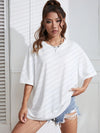 T-shirt surdimensionné - haut décontracté pour femmes