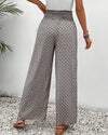Pantalon large femme imprimé géométrique - un essentielle décontractée pour un style au quotidien