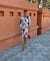 Robe portefeuille femme avec imprimé coloré - décolleté en v pour un look tendance