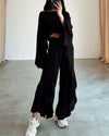 Ensemble femme : top court et pantalon large - tenue décontractée légère pour vos sorties