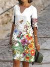 Robe à imprimé floral pour femmes - une touche estivale irrésistible avec une coupe décontractée