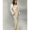 Robe maxi en satin pour femmes - élégance intemporelle pour soirées spéciales