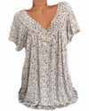 Tunique florale pour femmes - blouse décontractée légère pour un style au quotidien