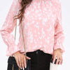 Blouse femme à manches longues avec col récupéré - élégante pour le bureau et toutes occasions