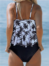 Ensemble de maillot de bain élégant en 2 pièces avec tankini et culottes taille haute - tenue pour des journées à la plage