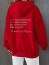 Sweatshirt oversized avec citation inspirante - sweat décontracté pour femmes