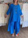 Tunique femme en lin mélangé légère - élégante vie quotidienne avec détails chic