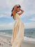 Robe midi décontractée pour femmes - beachwear en lin chic avec poches pour vos sorties d'été
