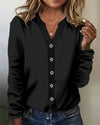 Blouse en coton décontractée à boutons pour femmes - style chic pour les occasions décontractées