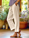 Pantalons en lin pour femmes - trousers légers et décontractés pour un style quotidien