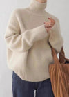 Pull à col roulé pour femmes - tricot doux pour vos sorties décontractées