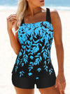 Ensemble de bain tankini floral à 2 pièces - mode de plage chic pour l'été