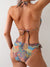 Ensemble bikini 2 pièces multicolore - maillot de bain halter neck chic pour femmes
