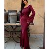 Robe maxi en satin pour femmes - élégance intemporelle pour soirées spéciales